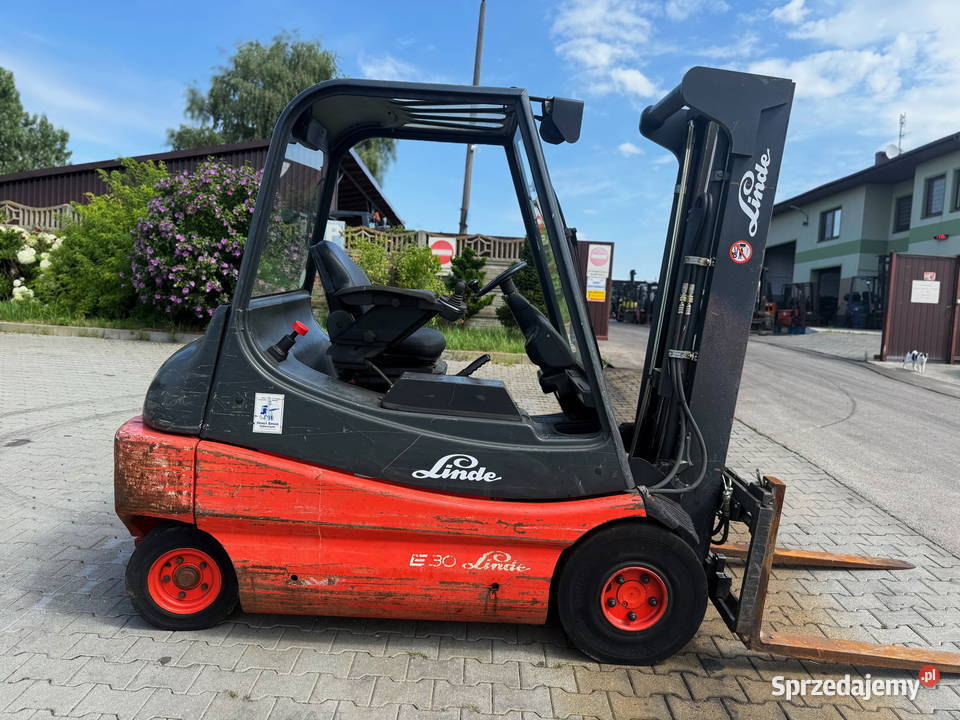 wózek widłowy elektryczny LINDE E30 wolny skok Działoszyn