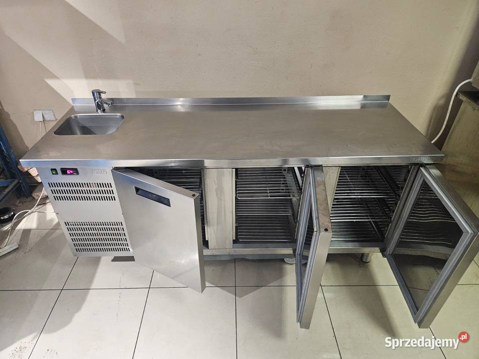 Stół chłodniczy 3 drzwiowy Dora Metal ze zlewem Pszczyna sprzedam