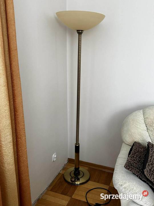 Komplet lamp mosiężnych vintage żyrandol Łańcut