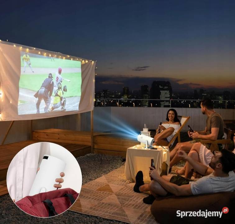 Projektor rzutnik ANDROID TV WIFI 4K przenośny Mikołów sprzedam