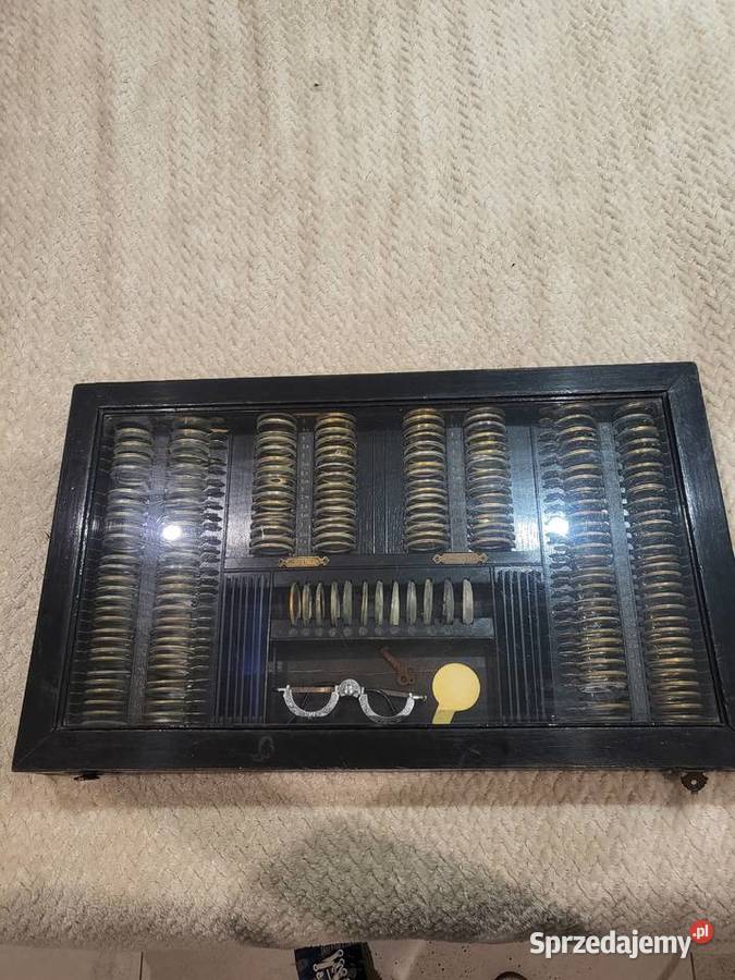 2 Przedwojenne niemieckie kasety okulistyczne śląskie Bielsko-Biała