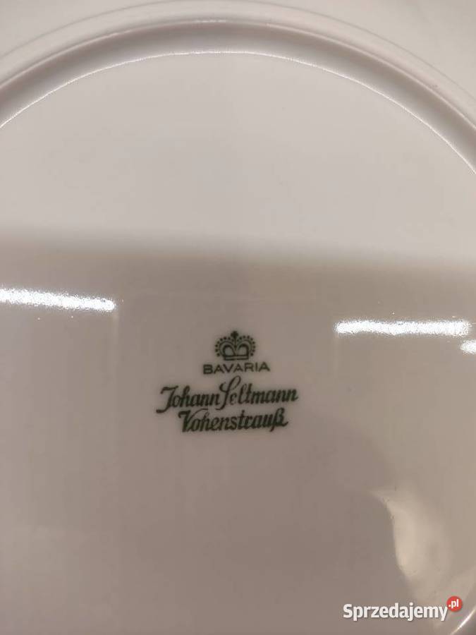 Filiżanka ze spodkiem i talerzykiem porcelana Głuchołazy