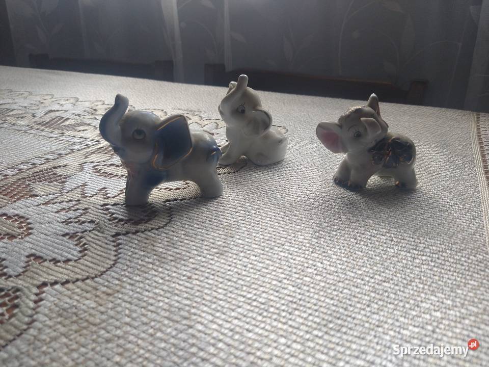 Słoniki porcelanowe emem Nowy Sącz