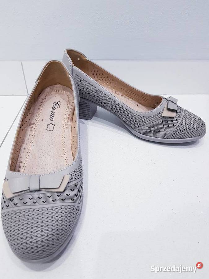 Damskie skórzane mokasyny czółenka 22.5cm śląskie Dąbrowa Górnicza