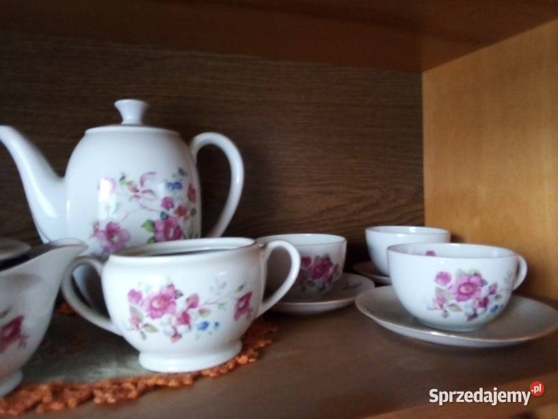 Stara Polska porcelana Serwis kawowy Karolina Porcelana i szkło