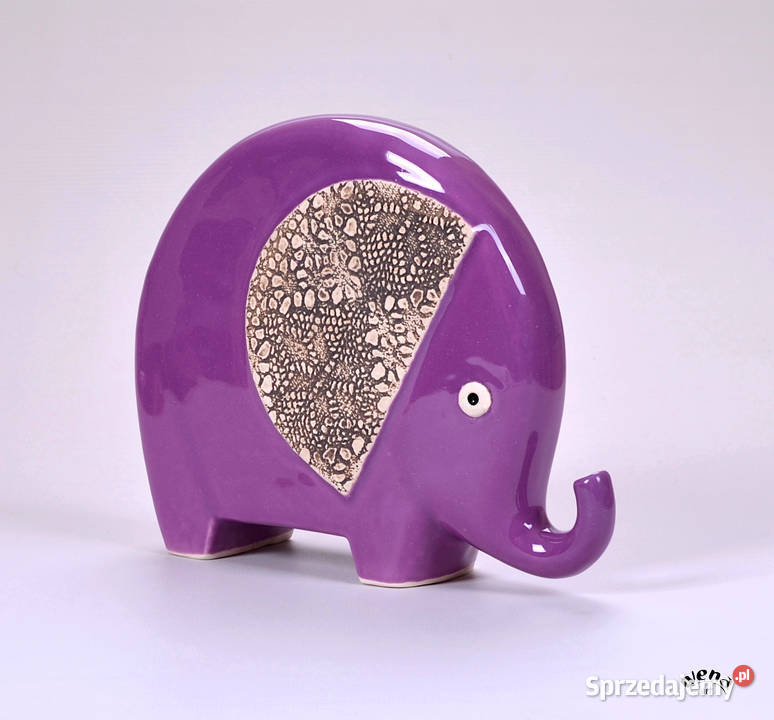 Słoń ceramiczny figurka słonia rzeźba słonia