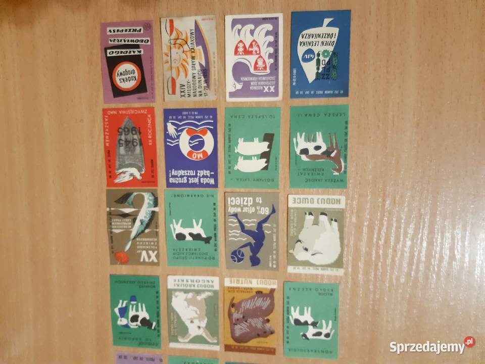 Stare etykiety zapałczane z PRL 1965 Rudnik nad Sanem sprzedam