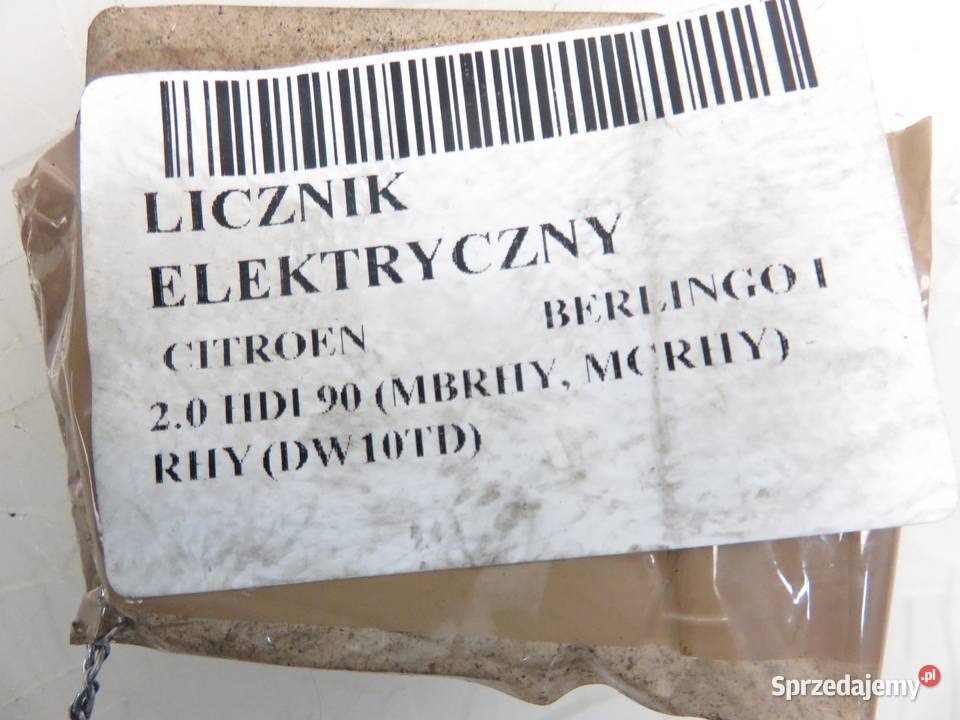 LICZNIK CITROEN BERLINGO I 20 HDI 9646433980 osobowe małopolskie