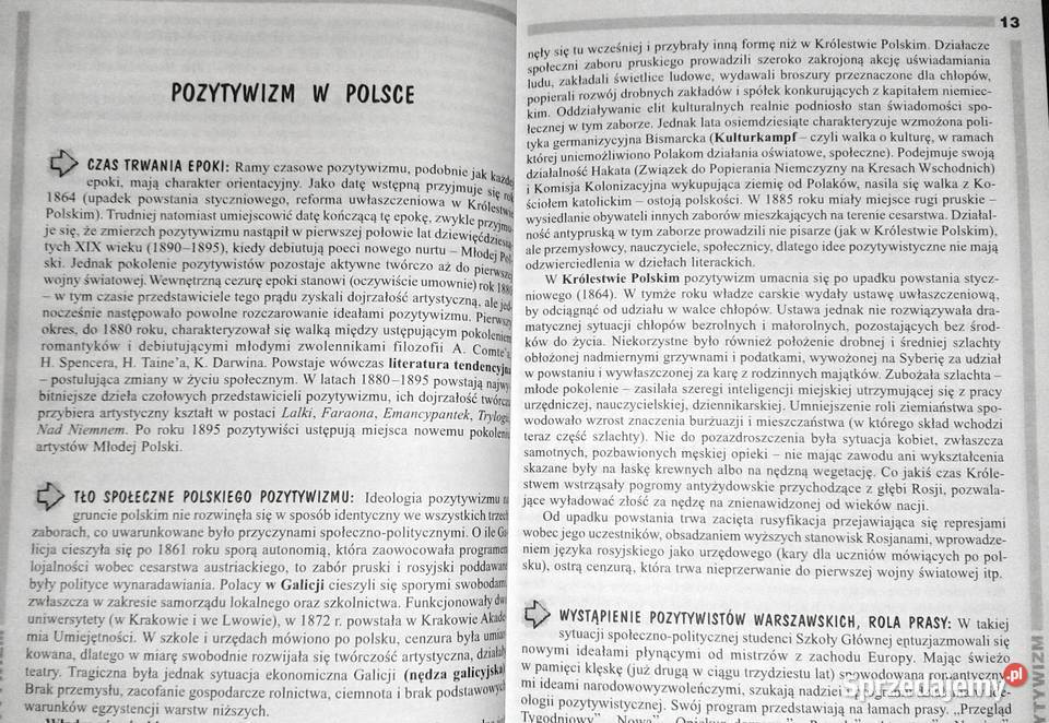 Opracowania lektury i wiersze 4 Pozytywizm Chełm