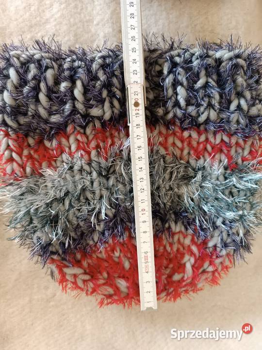 Czapka puchata handmade Elz8 Otwock