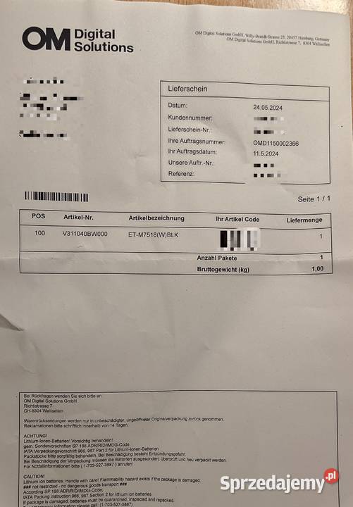 Obiektyw OM System Olympus MZuiko Digital 75mm Opole