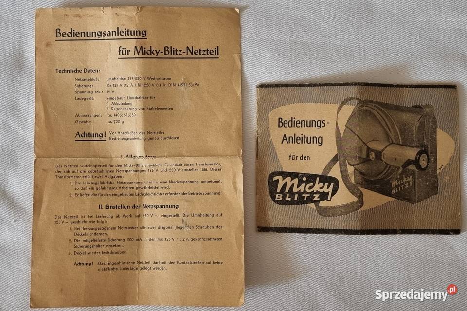 Mickey Blitz MB 564 2845 13 lampa błyskowa NRD Warszawa