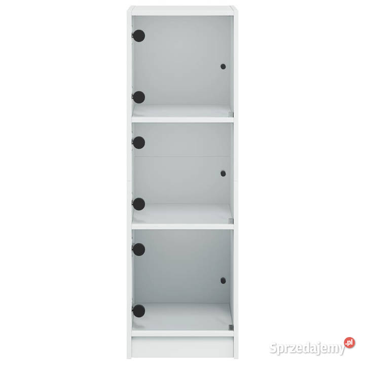 Szafka ze szklanymi drzwiami biała 35x37x109 sprzedam