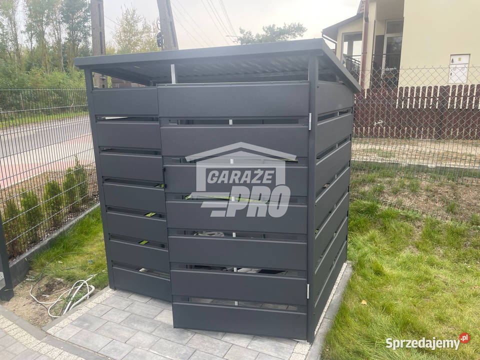 Wiata śmietnikowa spad tył 15x1m Schowek Altany i wiaty Wrocław sprzedam