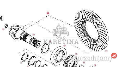Fendt 414 415 Vario Zestaw Koła Koronowego Jastrzębniki