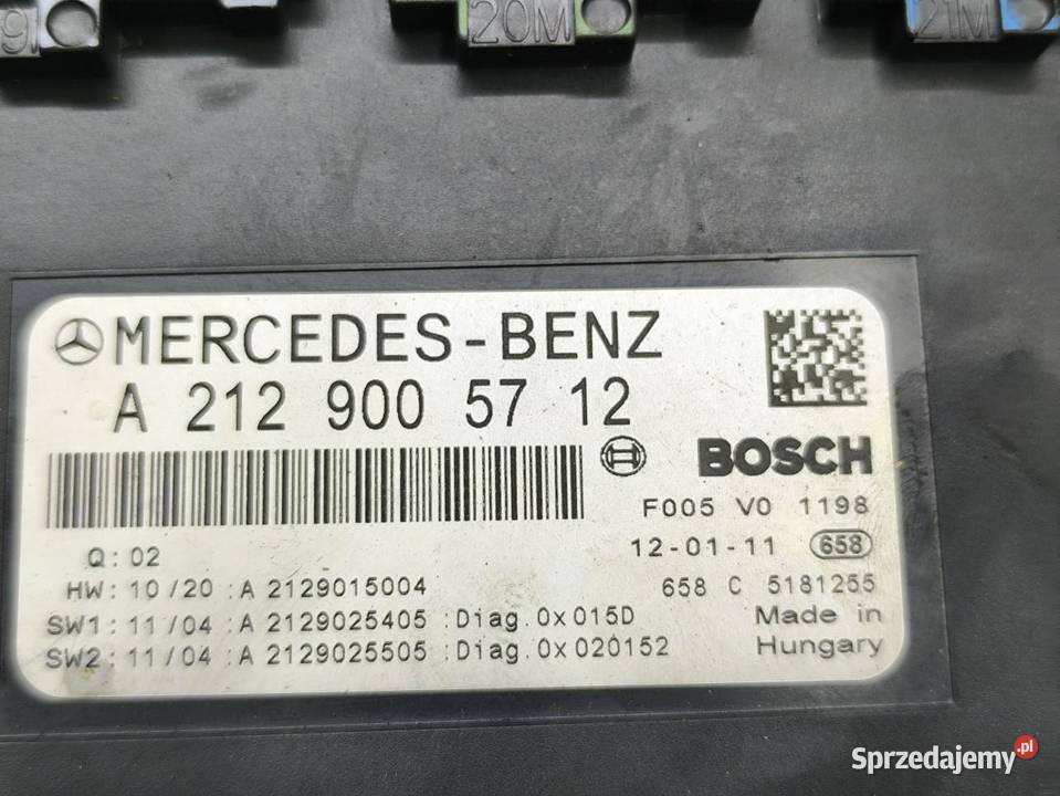 MODUŁ STEROWNIK SKRZYNKA MERCEDES C W204 LIFT 18