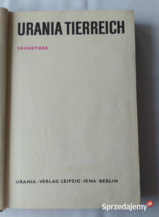 URANIA TIERREICH Sugetiere Hajnówka