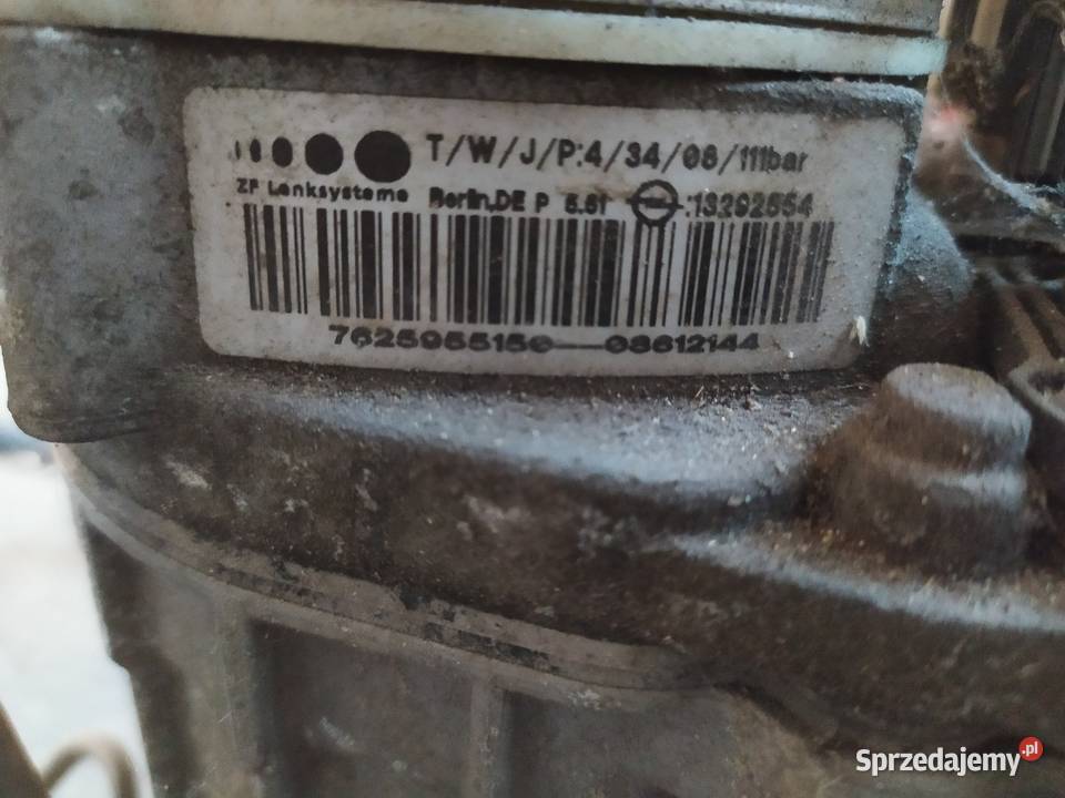Wspomaganie kierownicy kompletne Astra Zafira Pompy wspomagania Siedlce