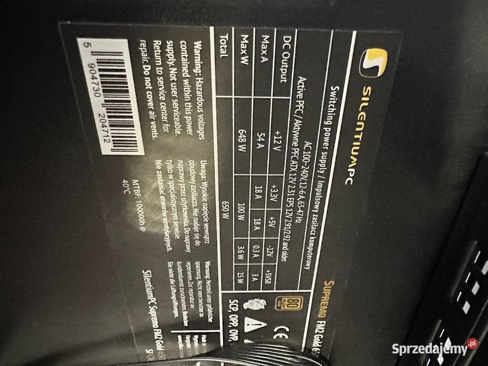 Komputer Gamingowy ARGB i5 9400f gtx 1660 6gb Klasy Core i7 Kraków