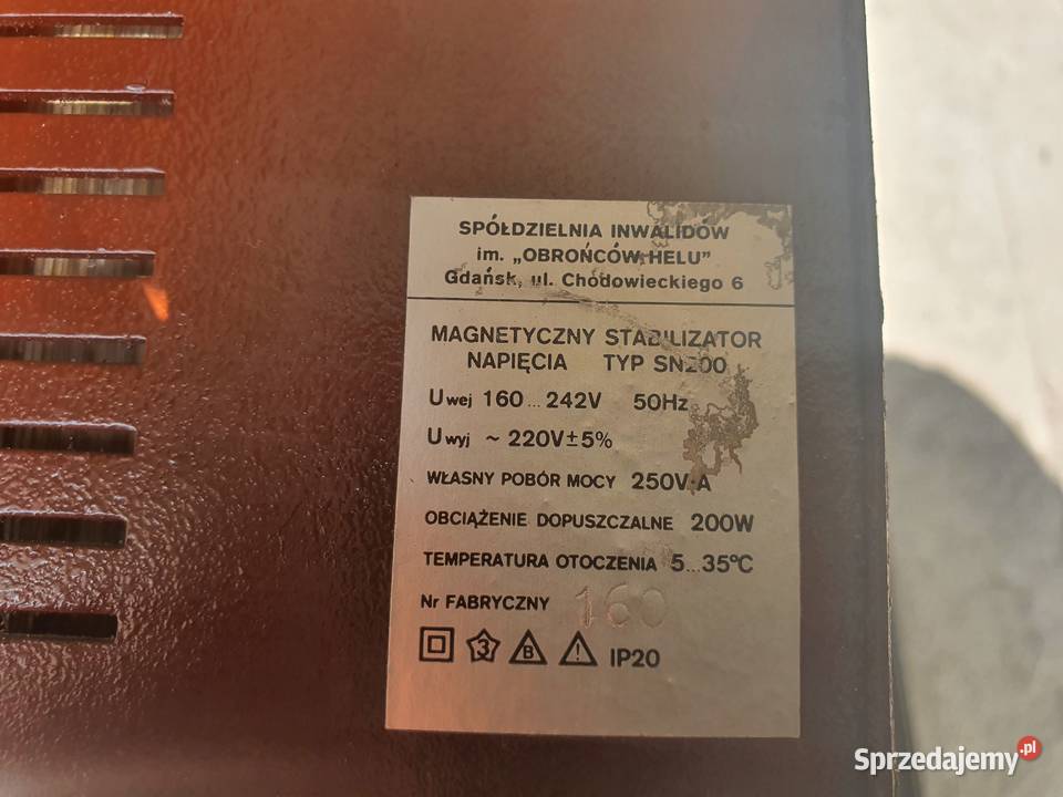 Magnetyczny stabilizator napięcia mazowieckie