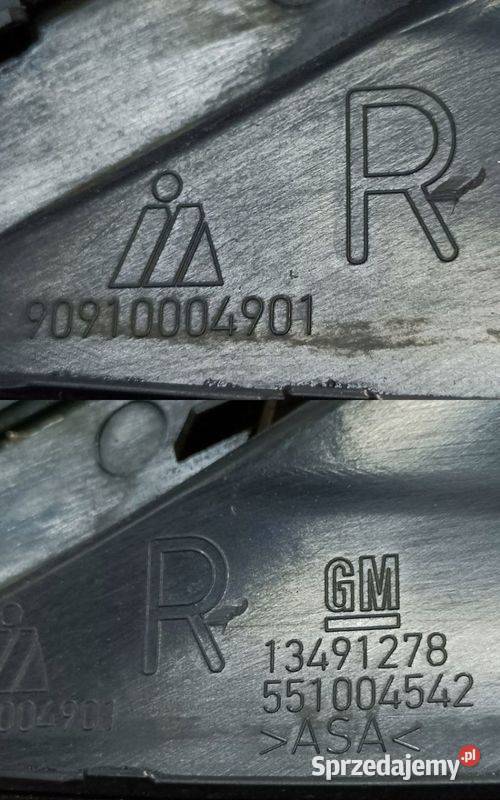OPEL INSIGNIA B 17 KRATKA ZDERZAKA PRAWY PRZÓD Pleszew
