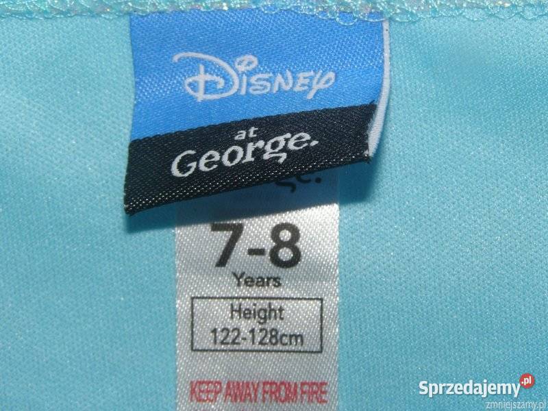 Strój kostium przebranie ELSA KRAINA LODU FROZEN Rozmiar 122 Siedlce