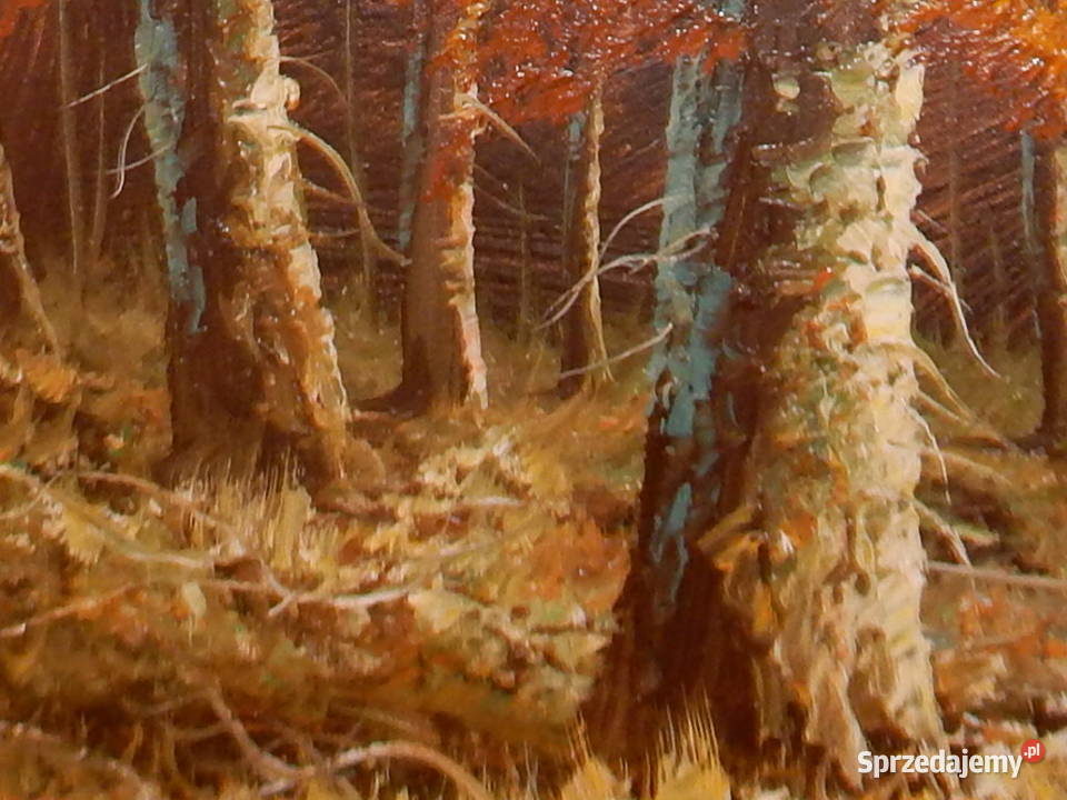 JESIENNA SCENA Eugen Kingman 1950 VINTAGE Piła