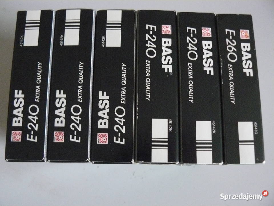 Kasety vhs NOWE Basf chrome fantastic color 240 Nowa Sól