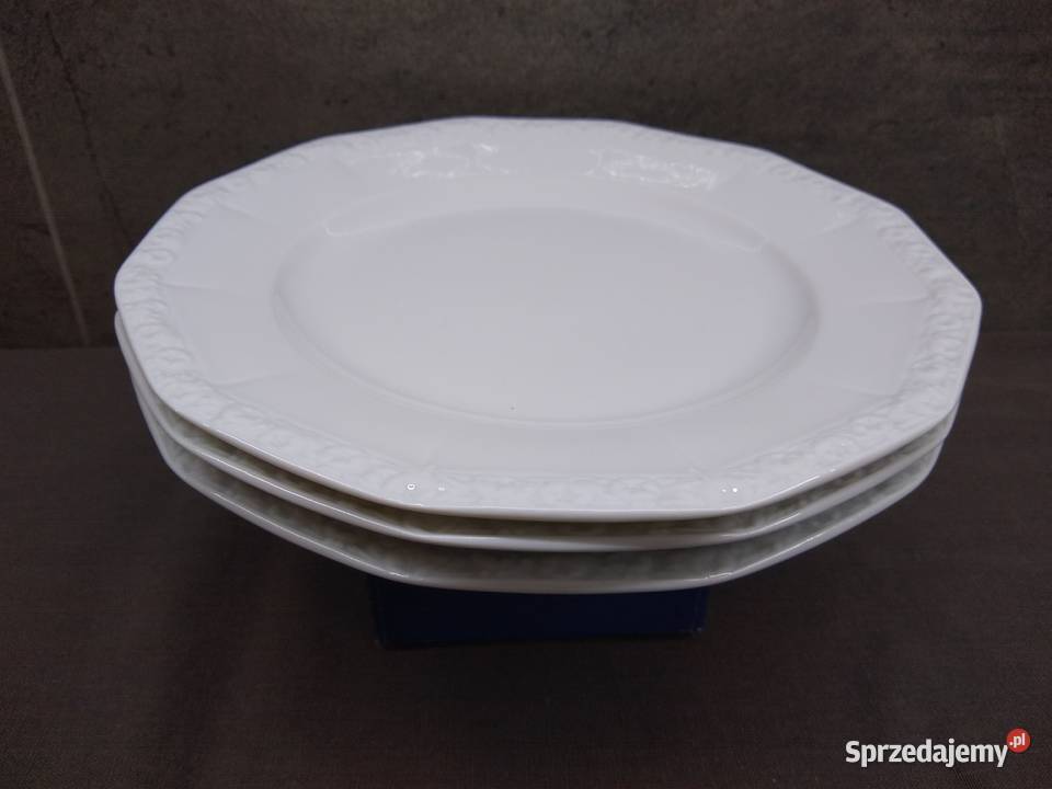 Talerz płytki Rosenthal Biała Maria Classic Rose Kalisz
