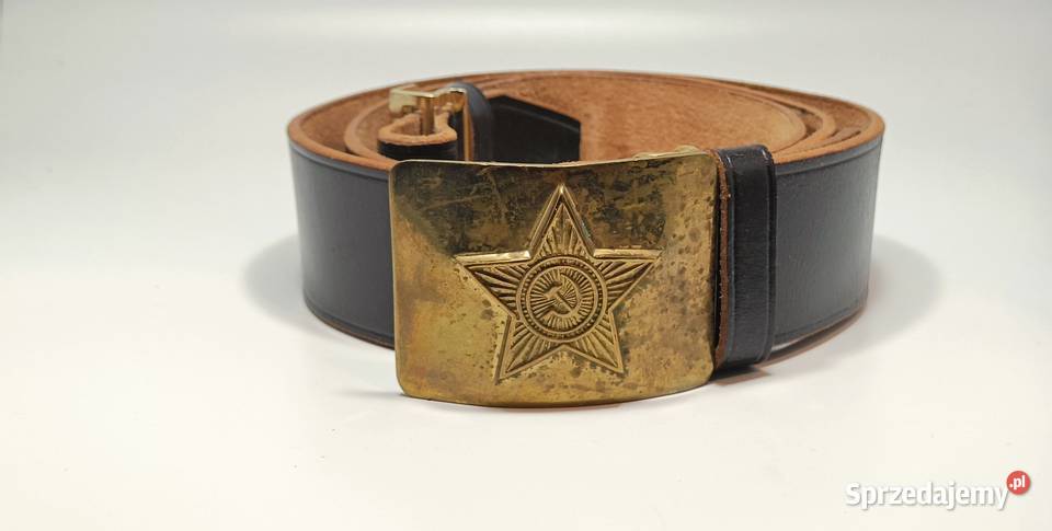 Made in CCCP Nowy pas wojskowy Armii Czerwonej Skóra Paski Brwinów sprzedam