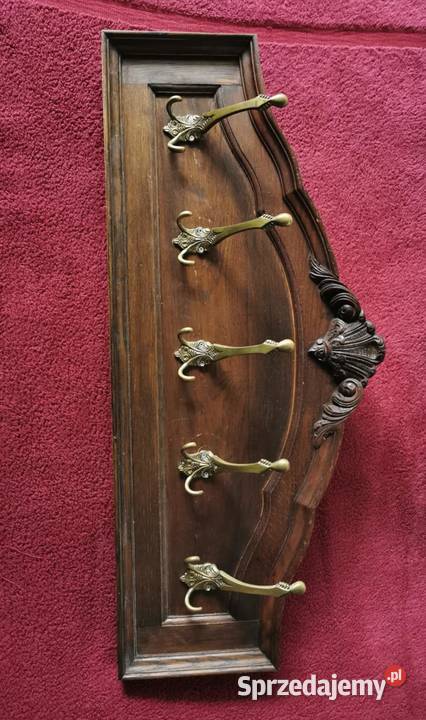 Wieszak drewniany stylowy ścienny Retro Vintage Łask