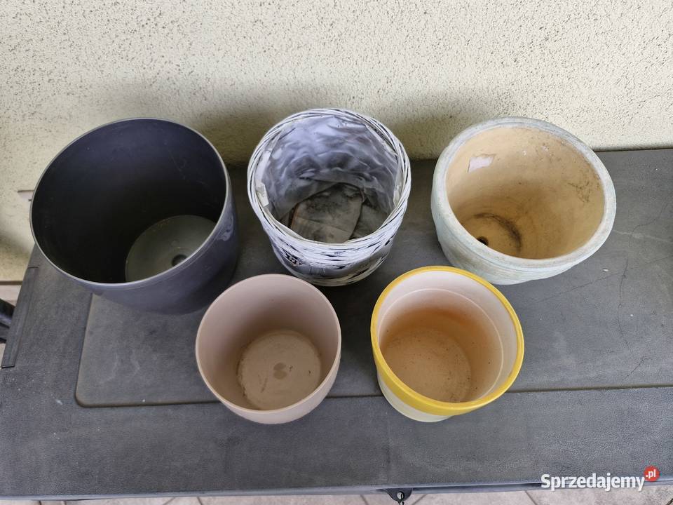 doniczki zestaw Doniczki i osłonki Warszawa sprzedam