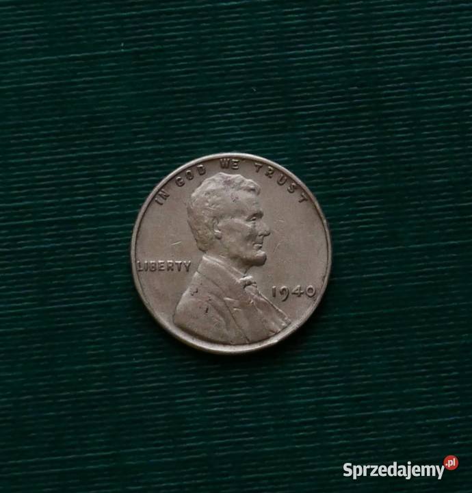 USA 1 cent 1940r Wheat Penny Lincoln Gliwice