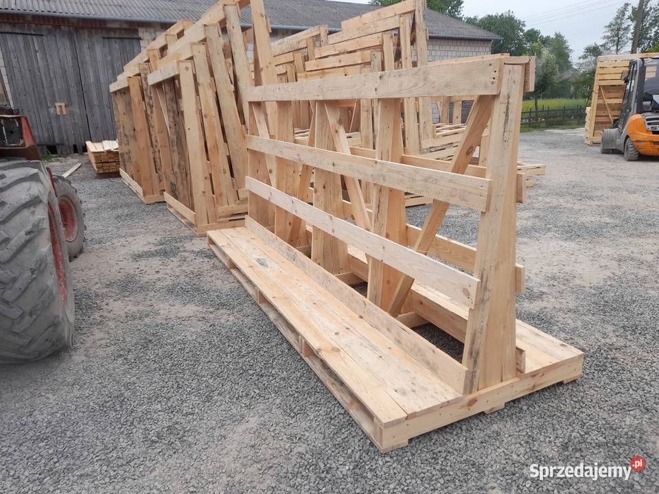 Stojaki drewniane do transportu okien szyb Lublin współpraca