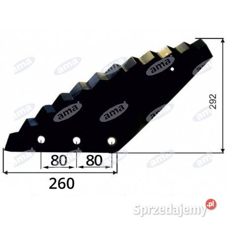 Nóż do paszowozu 555x8 mm STRAUTMANN Sieradz sprzedam