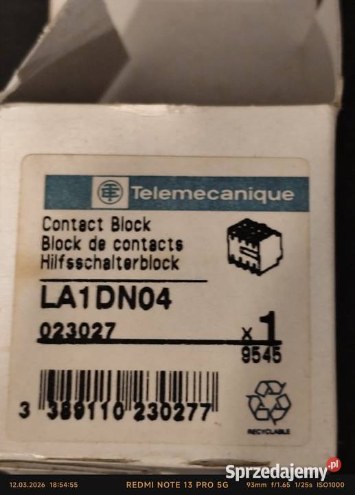 Blok kontaktowy TELEMECANIQUE sprzedam