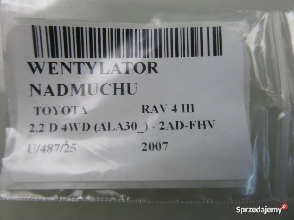 DMUCHAWA TOYOTA RAV 4 III 2727008044