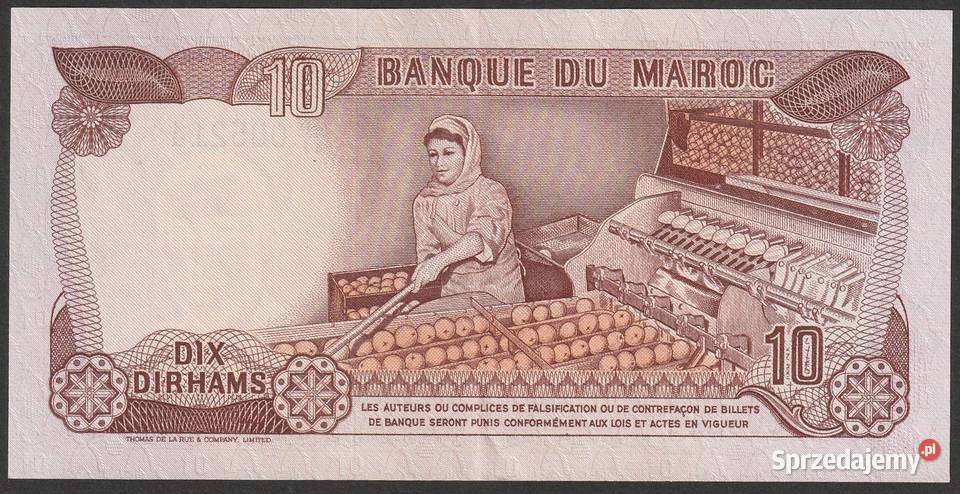 Maroko 10 dirham 1985 stan 2 Łódź