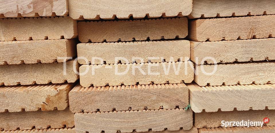 DESKA TARASOWA BEZSĘCZNA podłogowa modrzew Pozostałe Poczesna