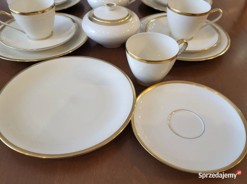 KPM Krister serwis do kawy 5 osób Porcelana i szkło