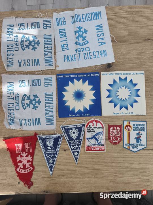 Stare proporczyki i przypinki Bielsko-Biała