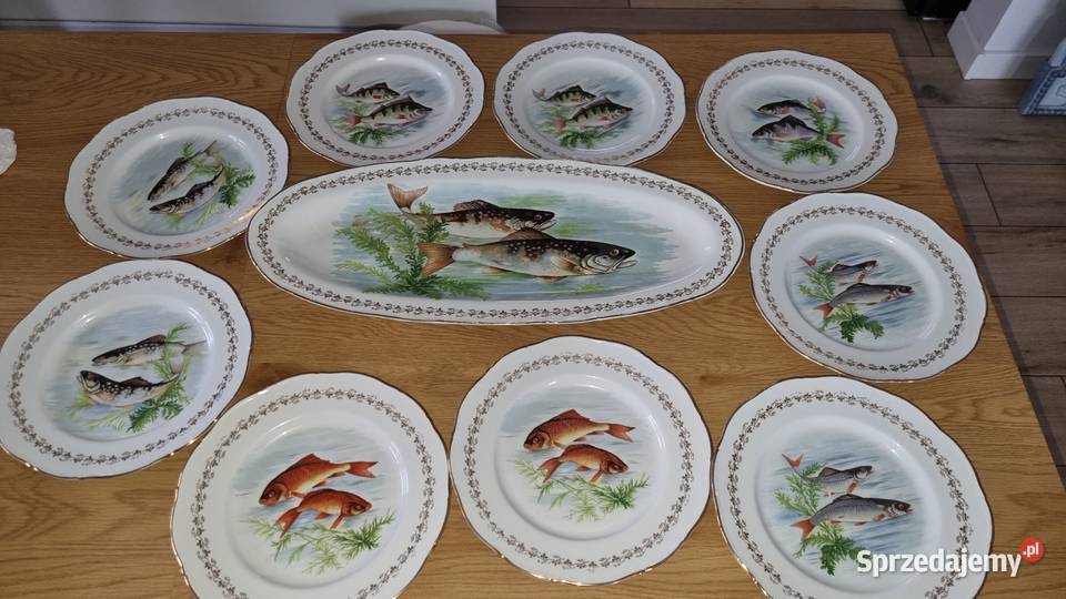 Serwis Rybny Porcelana Francuska Digion Wola Podłężna