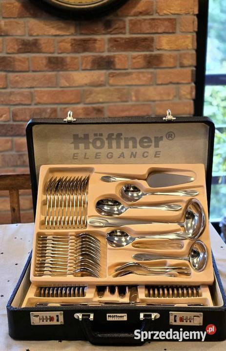 299 Walizka czarna sztućce Hoffner 72 elementy Sztućce Zabrze