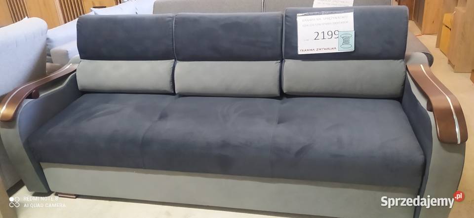 KANAPA NA SPRĘŻYNACH TKANINA ZMYWALNA Toruń