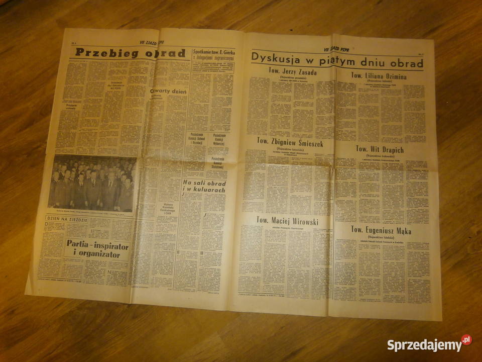 Trybuna Ludu 14 grudnia 1975 VII zjazd PZPR Łódź