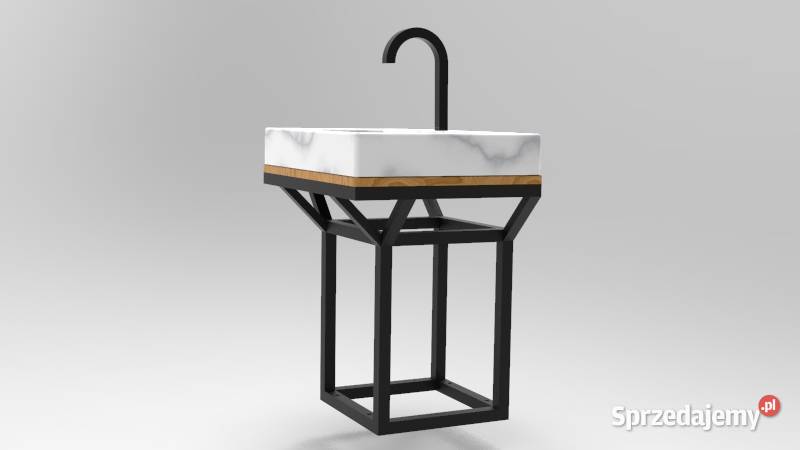 Stelaż pod umywalkę nablatową wiszący