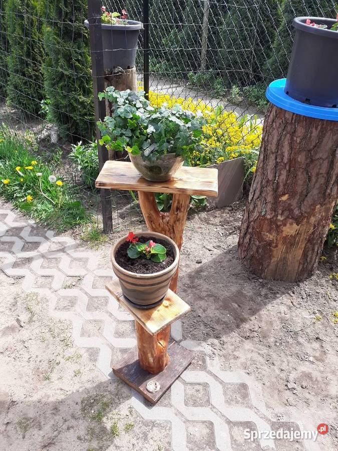 Kwietnik drewniany inny kolor Łódź