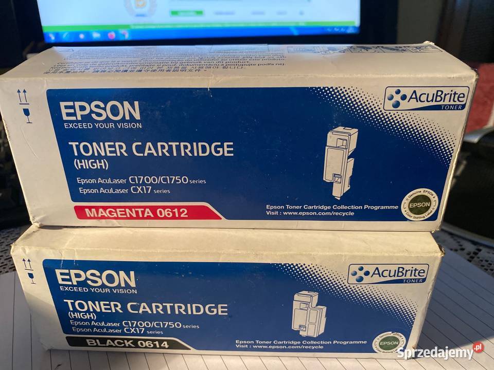 2x Epson 0614 0612 toner oryginal Drukarki i skanery