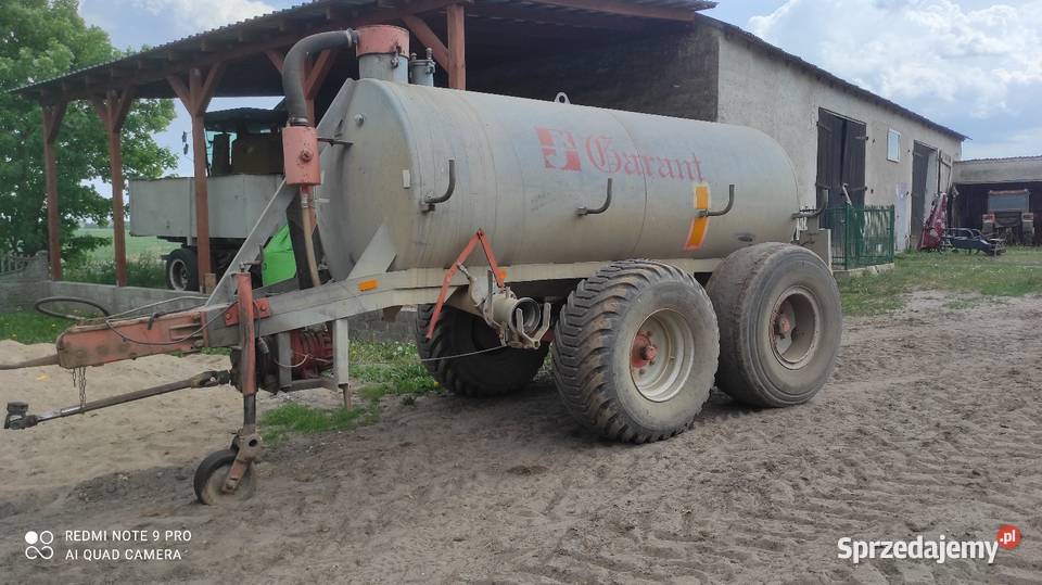 Beczkowóz GARANT 8000L Oś skretna Wawrowice sprzedam