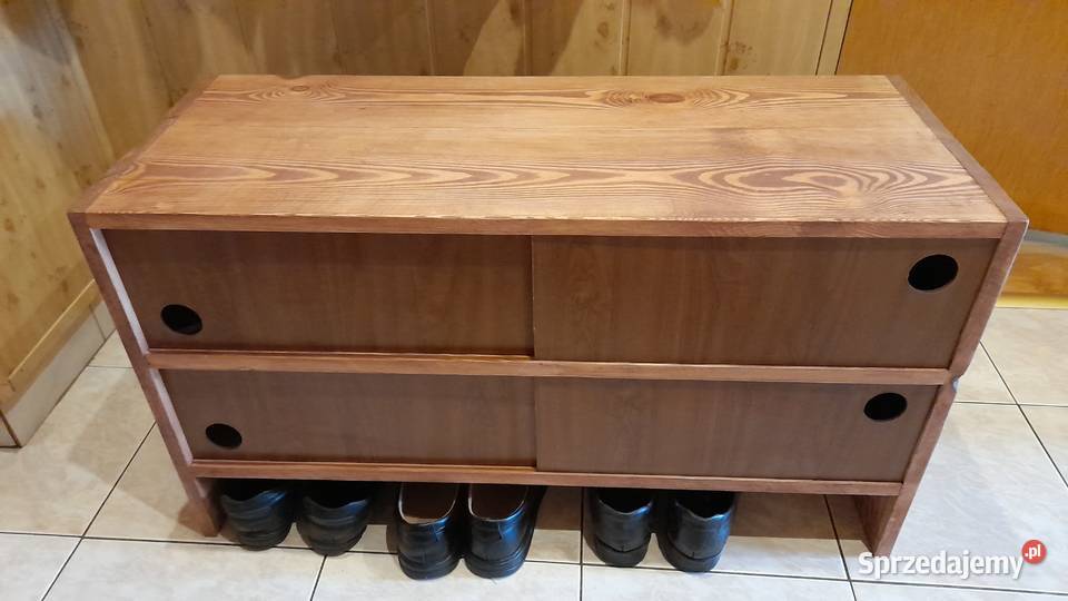 Drewniana szafka na buty Sosna Balin